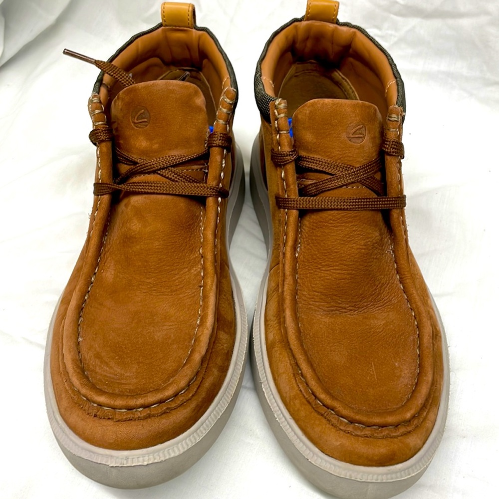 Clark’s leather/suede high top boots men sz 7